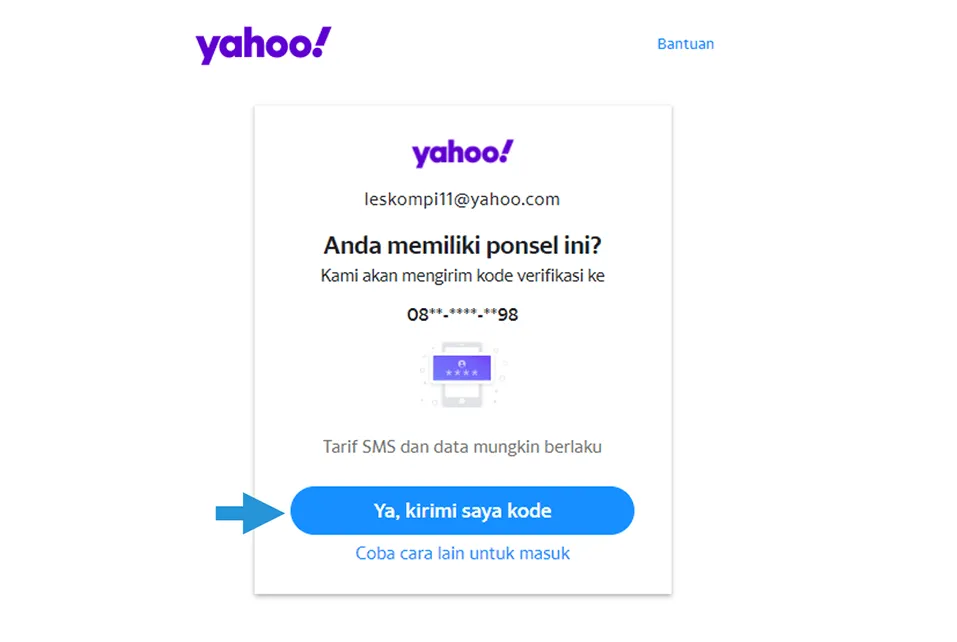 Minta Kode Verifikasi