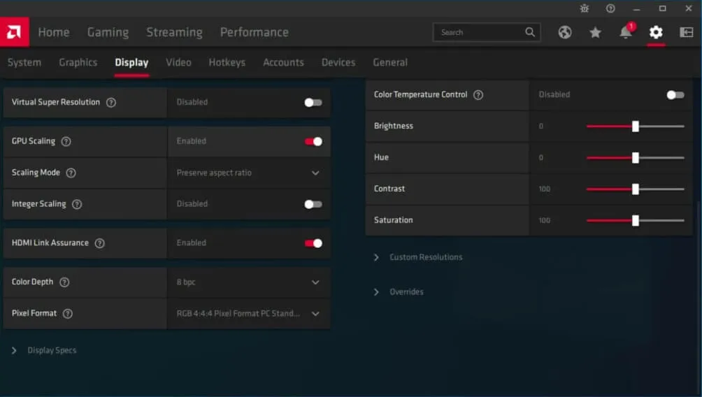 Aktifkan GPU Scaling AMD