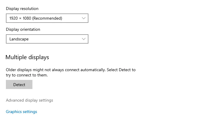 Buka Advanced Settings Windows