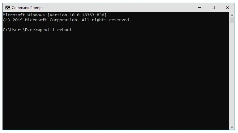 Perintah Reboot CMD