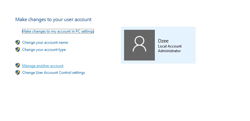 Opsi Make Changes My Account