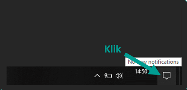 Menu Notifikasi Windows