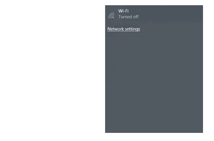 Buka Menu WiFi Windows