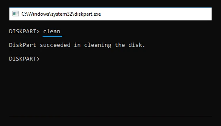 Perintah Clean CMD
