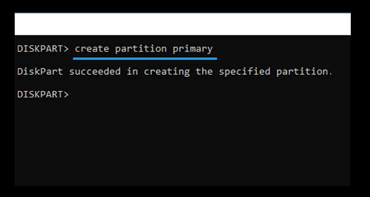 Perintah Create Partition