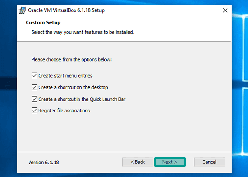 Setting Icon Virtual Box