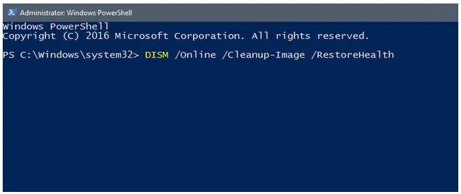 Perintah Perbaikan di PowerShell