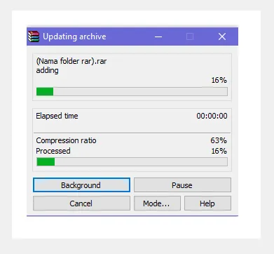 Proses Kompres Folder