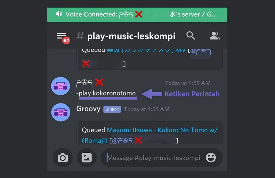 Memutar Lagu Discord