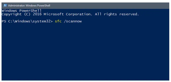 Menu Scan PowerShell