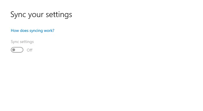 Nonaktifkan Sinkronisasi Bahasa Windows