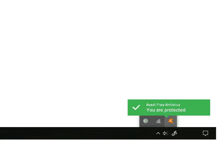 Tray Icon Aplikasi Avast