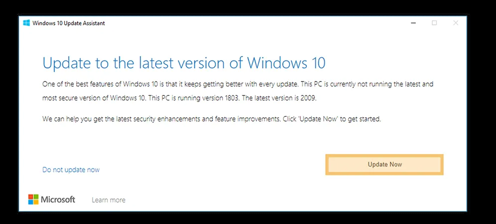 Update Assistant Windows