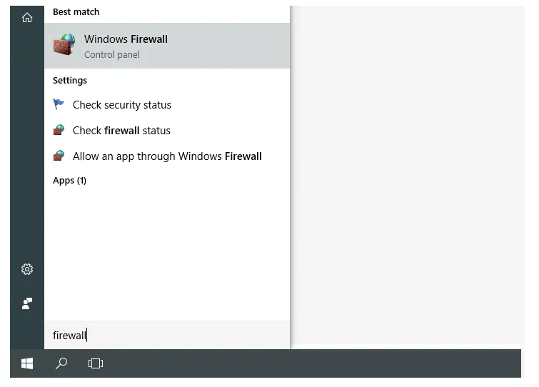 Membuka Firewall