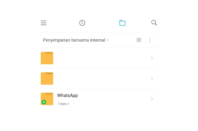 Folder WA di Internal