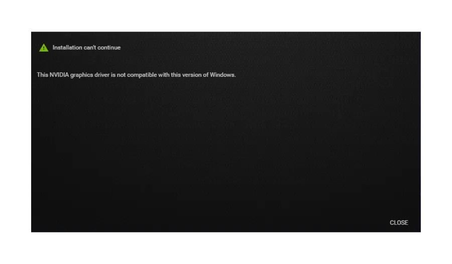 NVIDIA Graphics Not Compatible