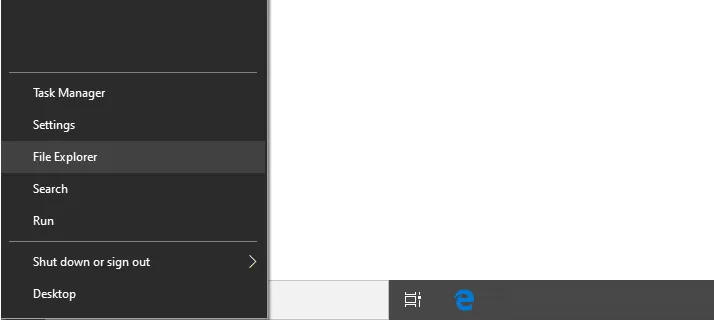 Buka File Explorer Windows