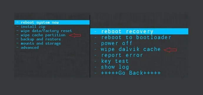 Menghapus Dalvik Cache dan Partition Cache