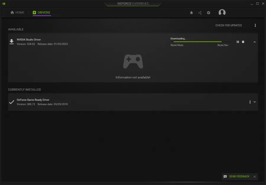 Install Driver Lewat Geforce Experience