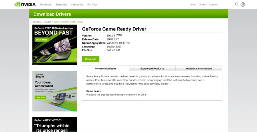 Install Driver Nvidia Manual