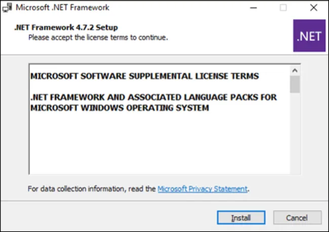 Lanjutkan Proses Install NET Framework