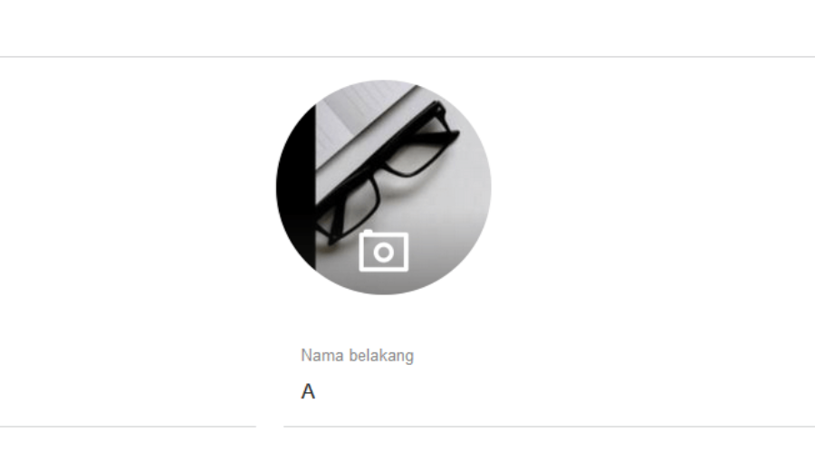 Kolom Foto Profil