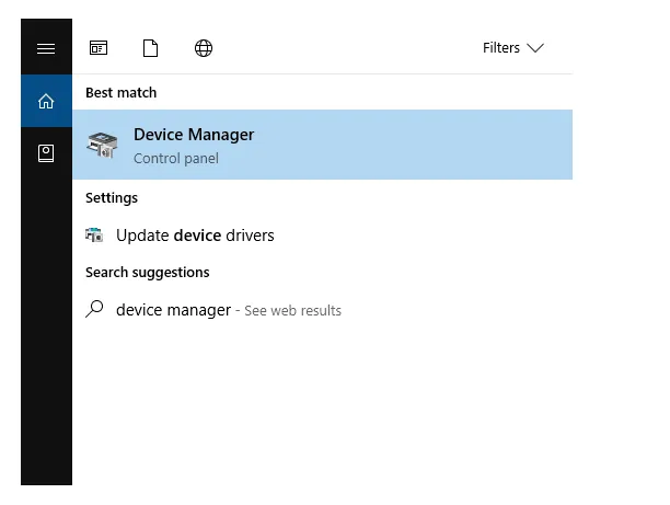 Buka Device Manager