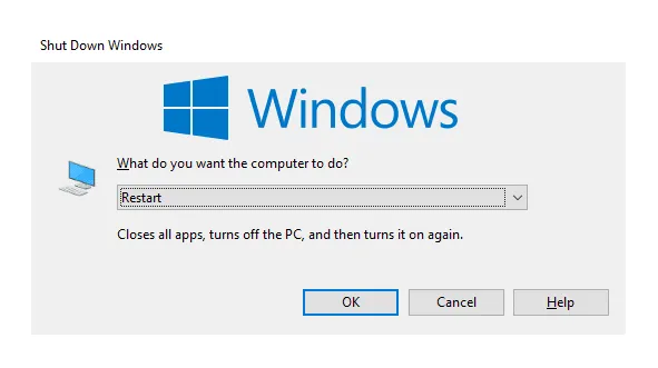 Restart Windows