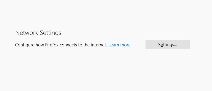 Menu Settings Browser