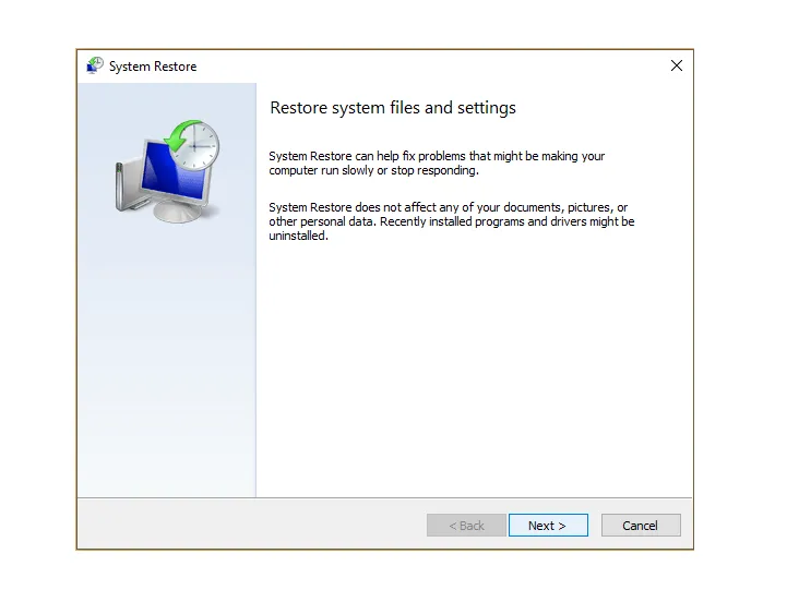 Next System Restore