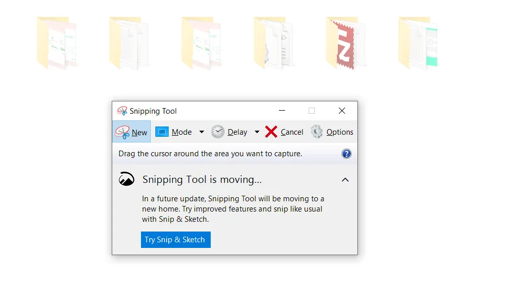 Setting Snipping Tools
