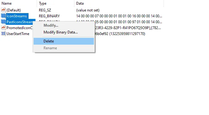 Setting Tray Notify Regedit