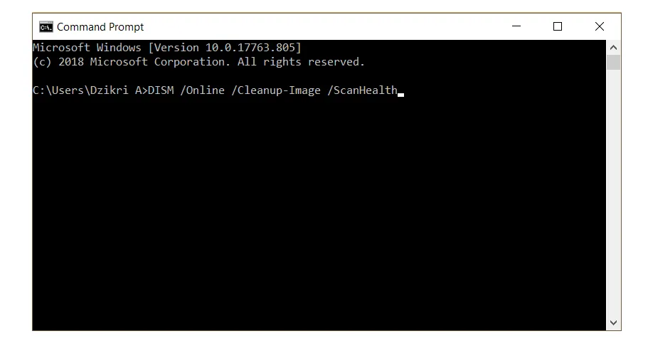 Perintah CMD Perbaiki Registry