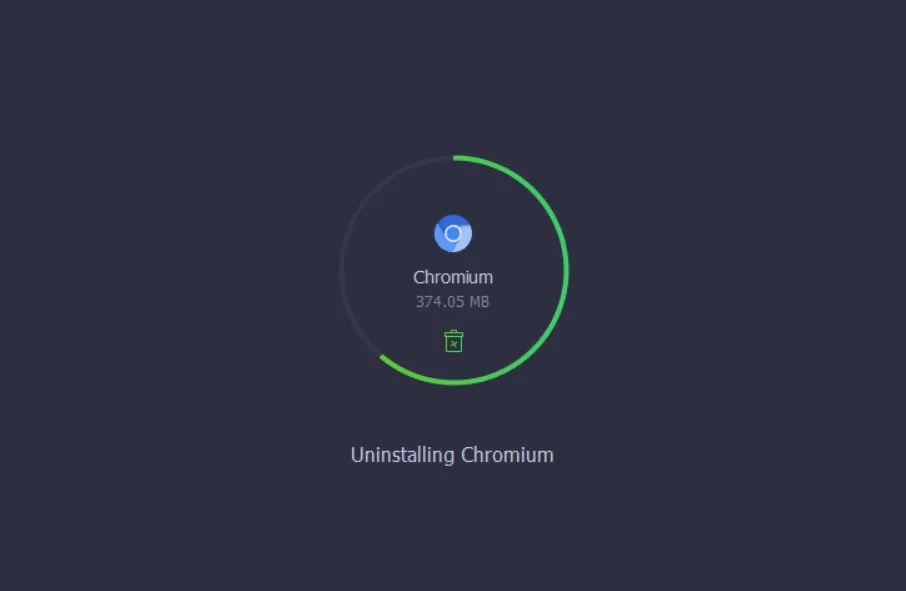Proses Uninstall Chromium