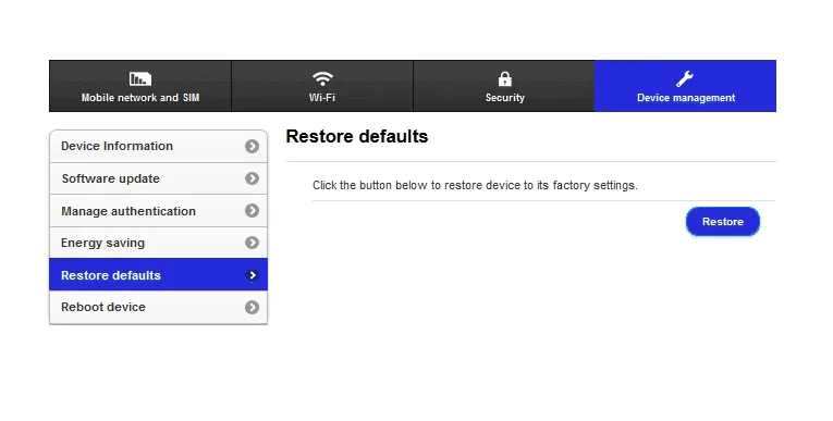 Mereset Modem