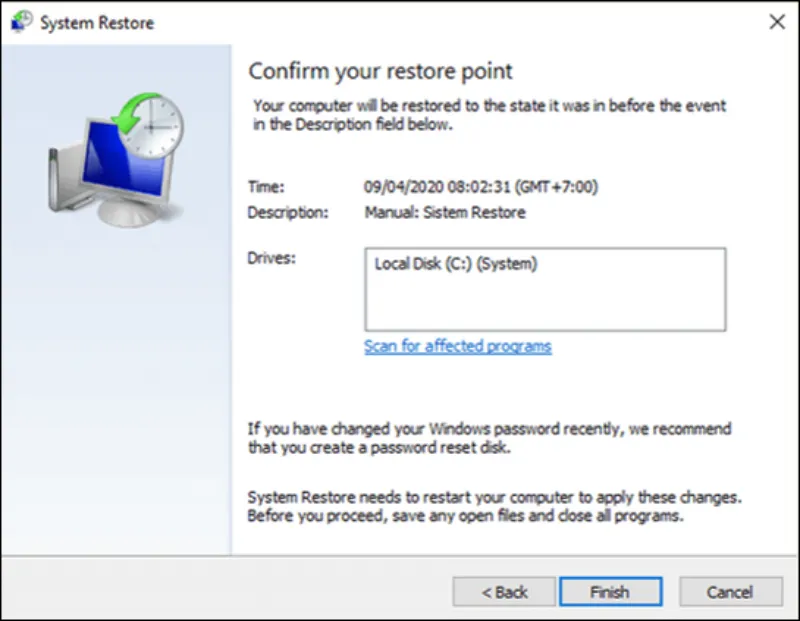 Restore Windows