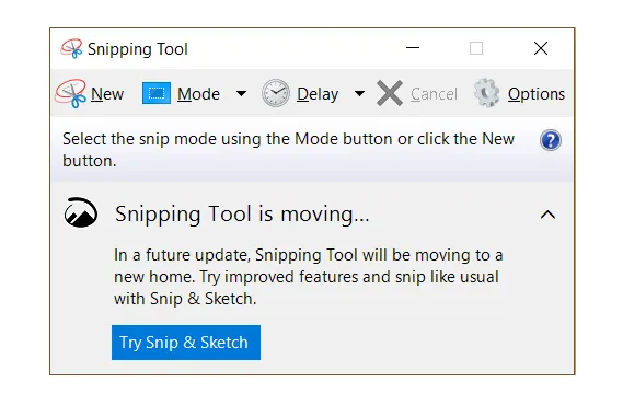 Aplikasi Snipping Tools