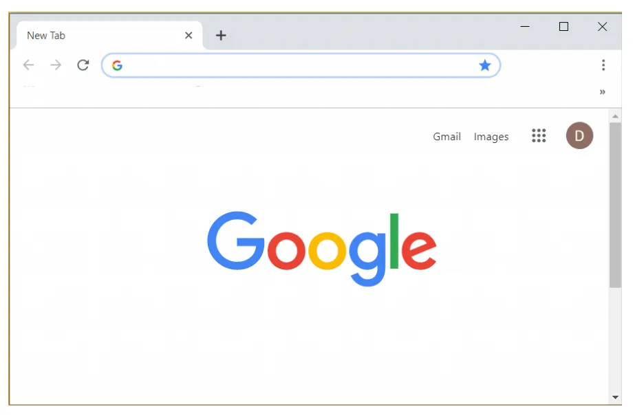 Tampilan di Chrome