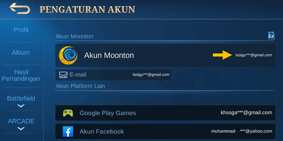 Akun Moonton Dibuat