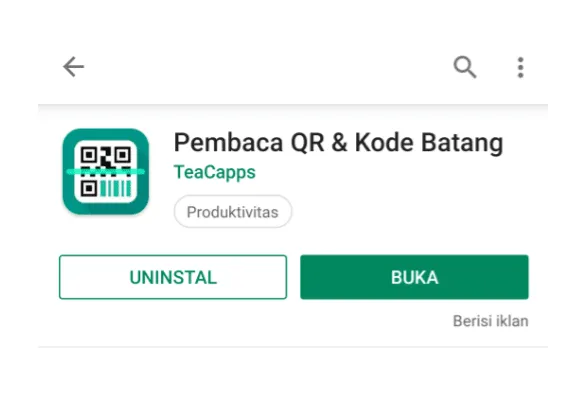 Aplikasi Pembaca QR di Playstore