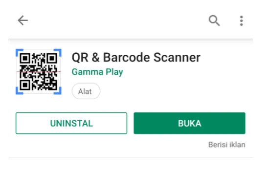 Aplikasi QR Barcode Scanner di HP