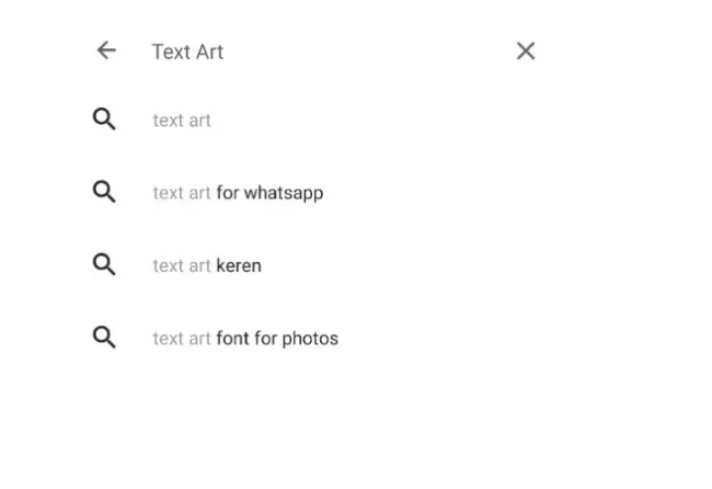 Cari Text Art di Playstore