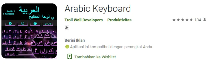 Aplikasi Arabic Keyboard