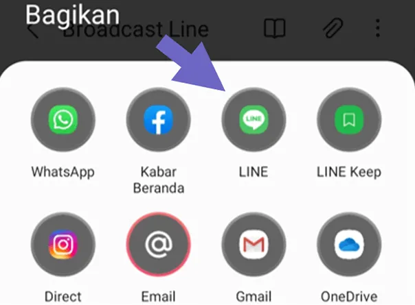 Bagikan Via Line