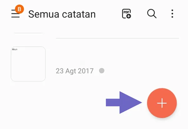 Buat Note Baru