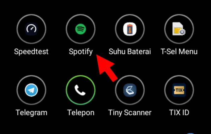 Jalankan Aplikasi Spotify