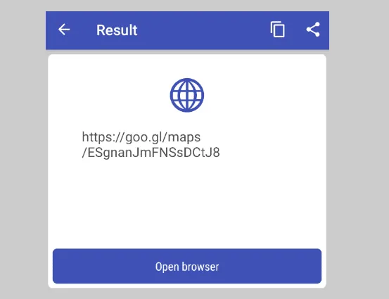 Membuka Lokasi Hasil Scan Map