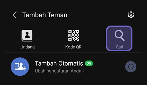Mencari ID Line Teman