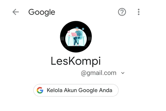 Contoh Alamat Email Muncul