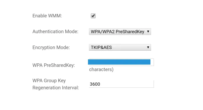 Pass WiFi di Router